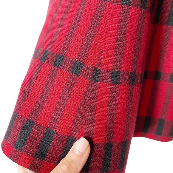 Vintage Max Edition Tartan Plaid Schoolgirl Preppy Academia Skater Skirt Red S/M - Picture 5 of 7